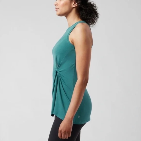 NWT-Athleta Radiate Tank, Teal sz Medium - Picture 3 of 4